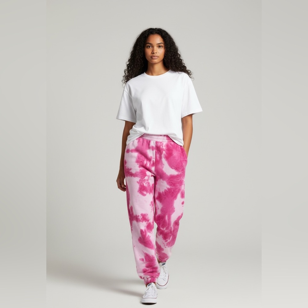 Cmfrt Pink Tie-Dye Joggers Size L - Picture 3 of 11